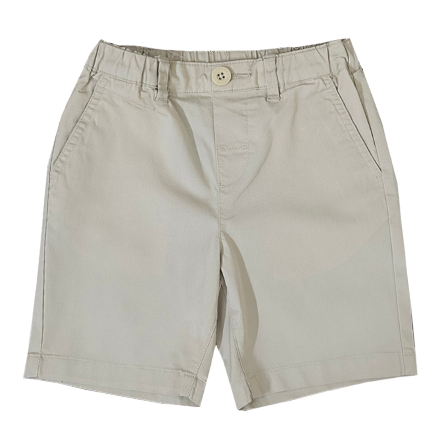 Giordano Junior Twill Mid Rise Comfort Elastic Waist Cool Feeling Shorts-Brown