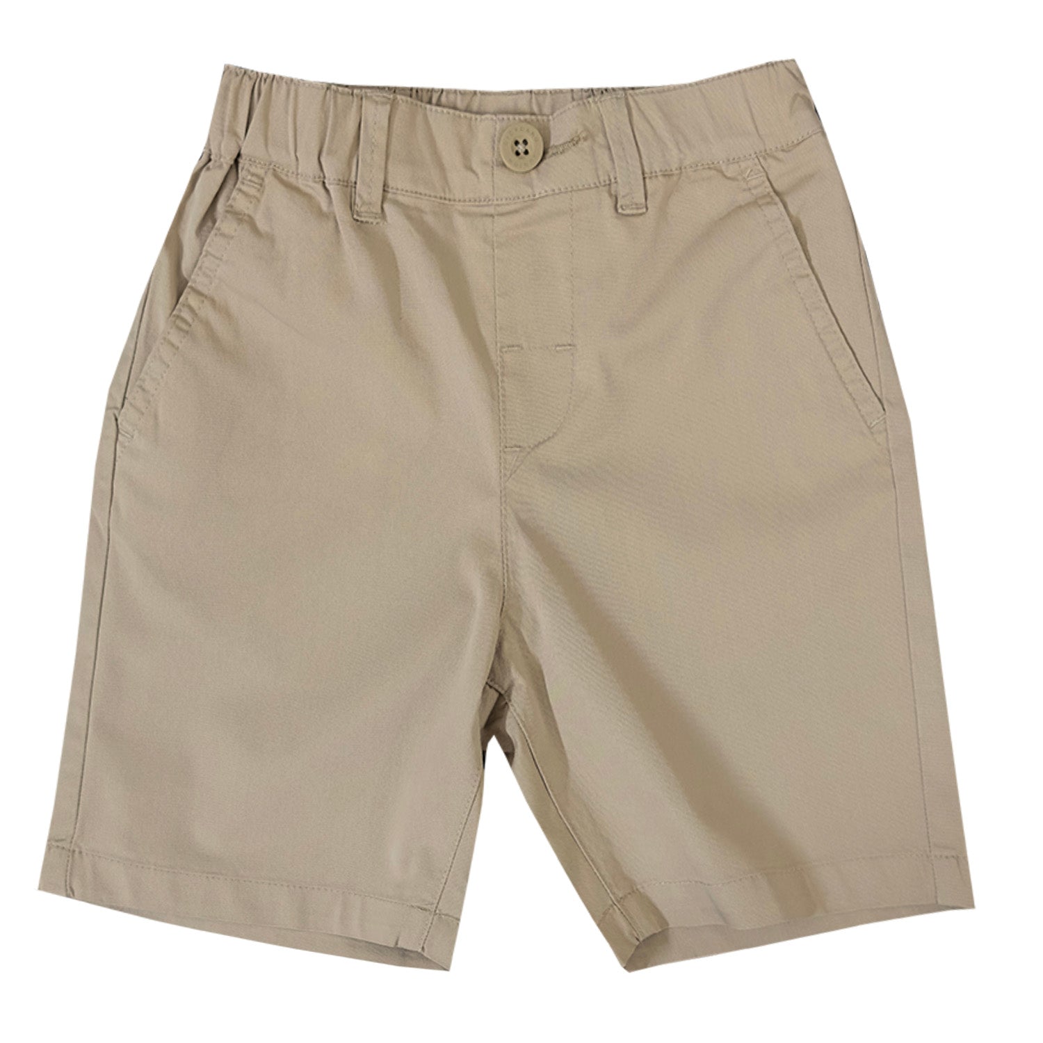 Giordano Junior Twill Mid Rise Comfort Elastic Waist Cool Feeling Shorts-Brown