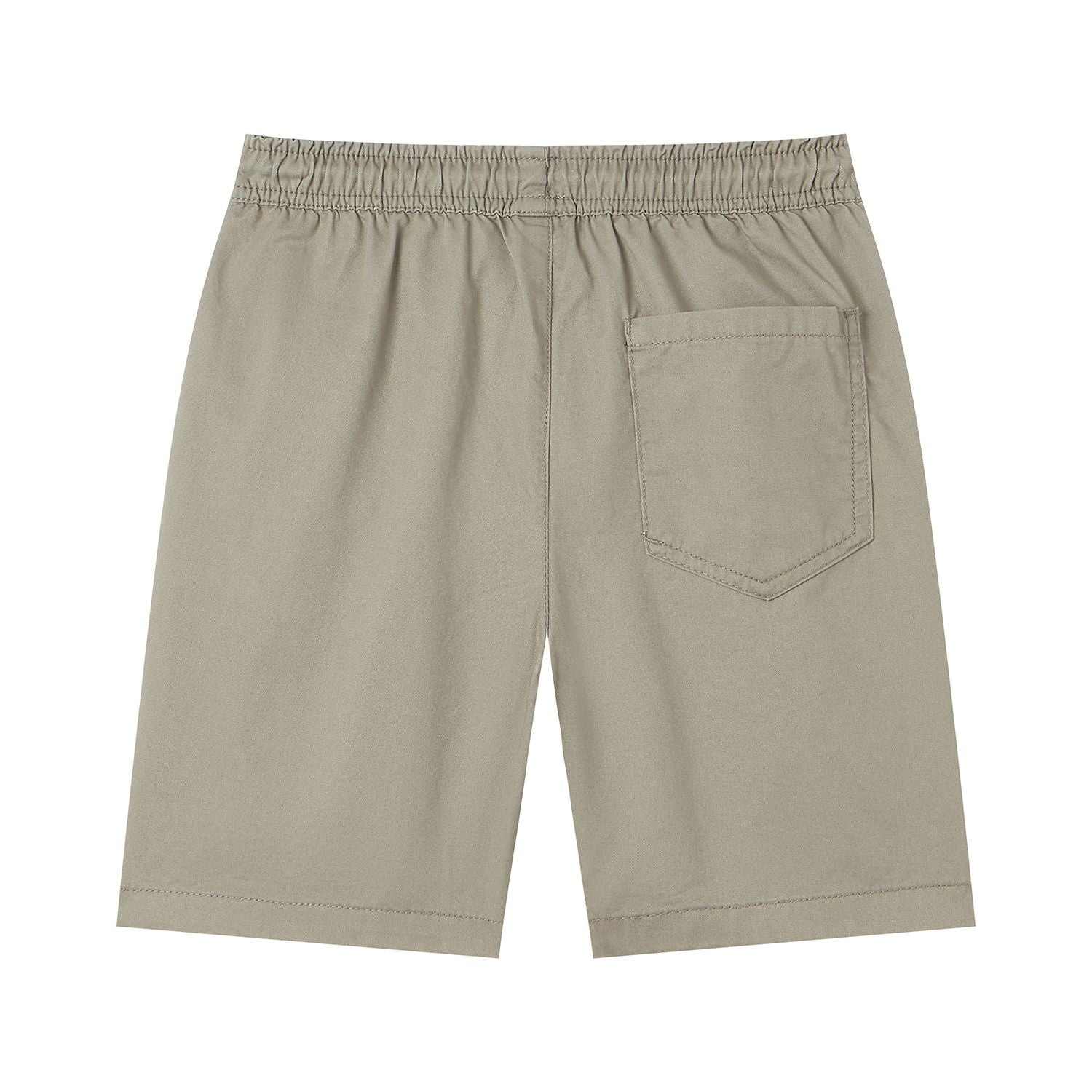 Kid's Cotton Twill Drawstring Shorts with Elastic Waist