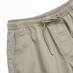 Kid's Cotton Twill Drawstring Shorts with Elastic Waist