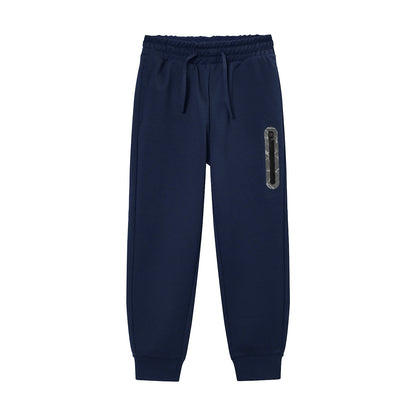 Giordano Kids' Stretch Knit Joggers-Blue