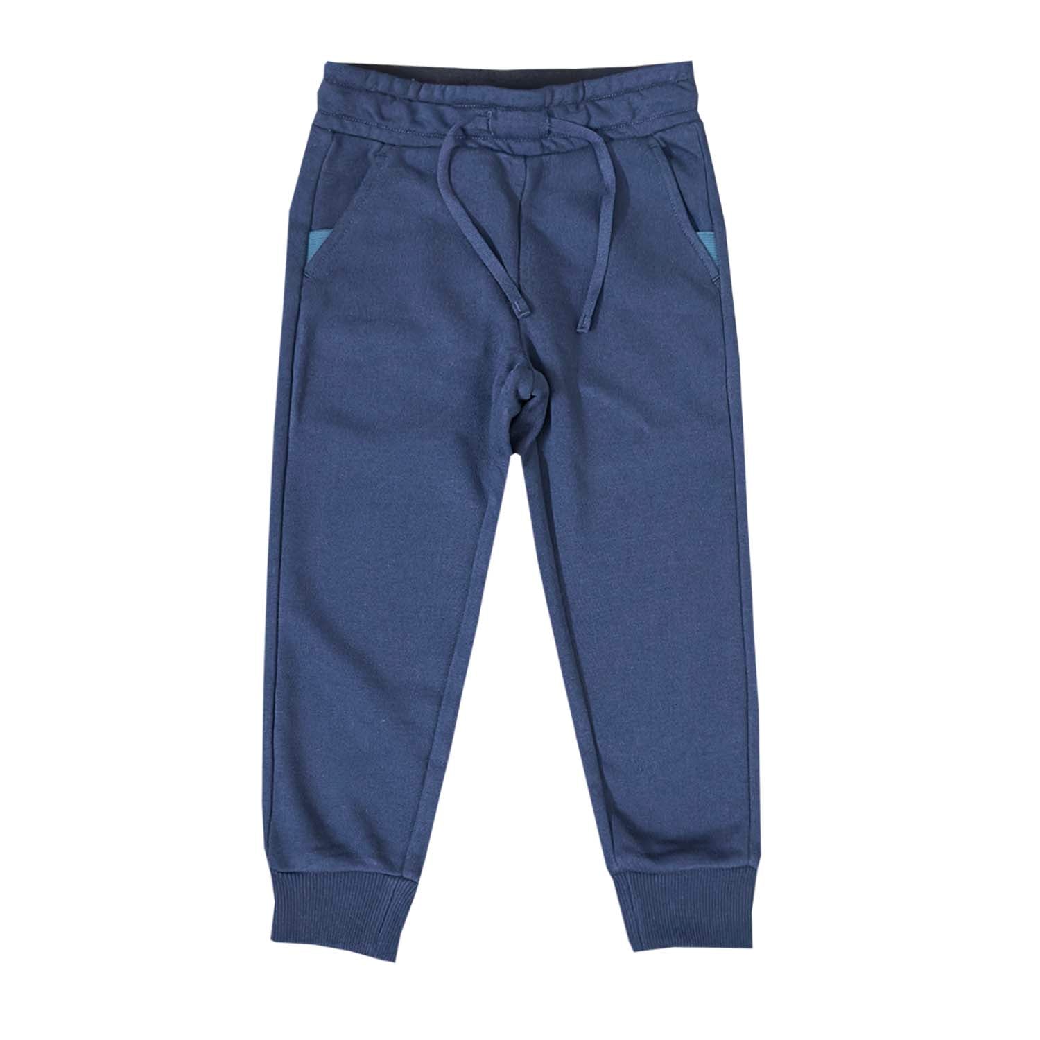 Giordano Kids' Soft Touch Knit Joggers-Blue