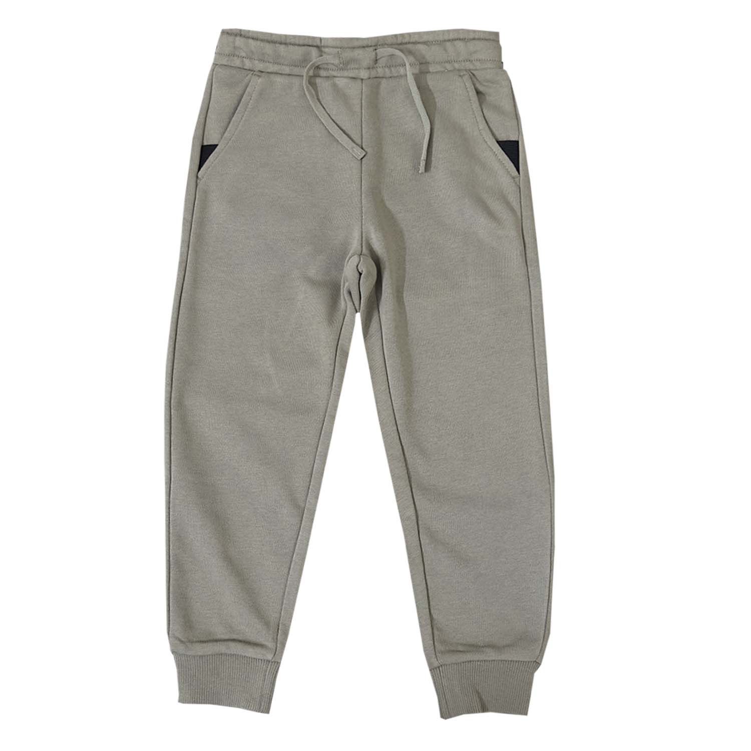 Giordano Kids' Soft Touch Knit Joggers-Brown