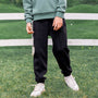Giordano Kids Mid Rise Regular Tapered Fit Soft Knit Jogger-Black