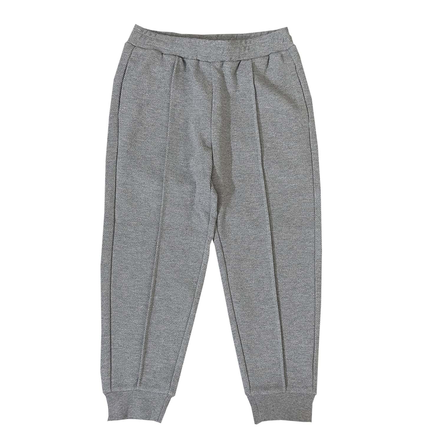 Giordano Kids Mid Rise Regular Tapered Fit Soft Knit Jogger-Grey