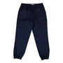 Giordano Junior Nylon Spandex Twill Mid-Rise Regular Tapered Pants With Elastic Waist-Blue