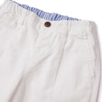 Kids Linen Cotton Capri Pants: Elastic Waist, Tapered Fit