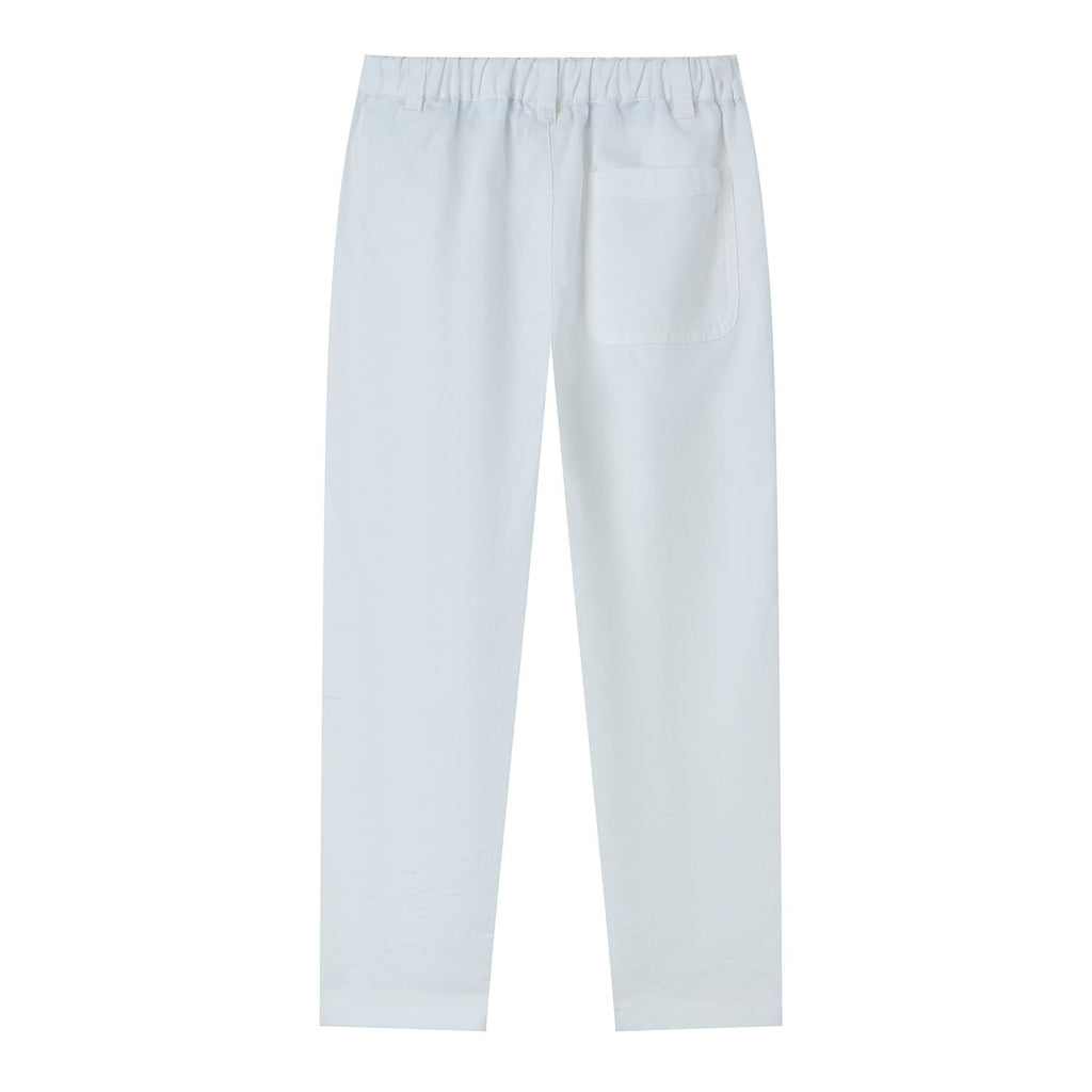 Kids' Regular Fit Linen Cotton Cropped Pants