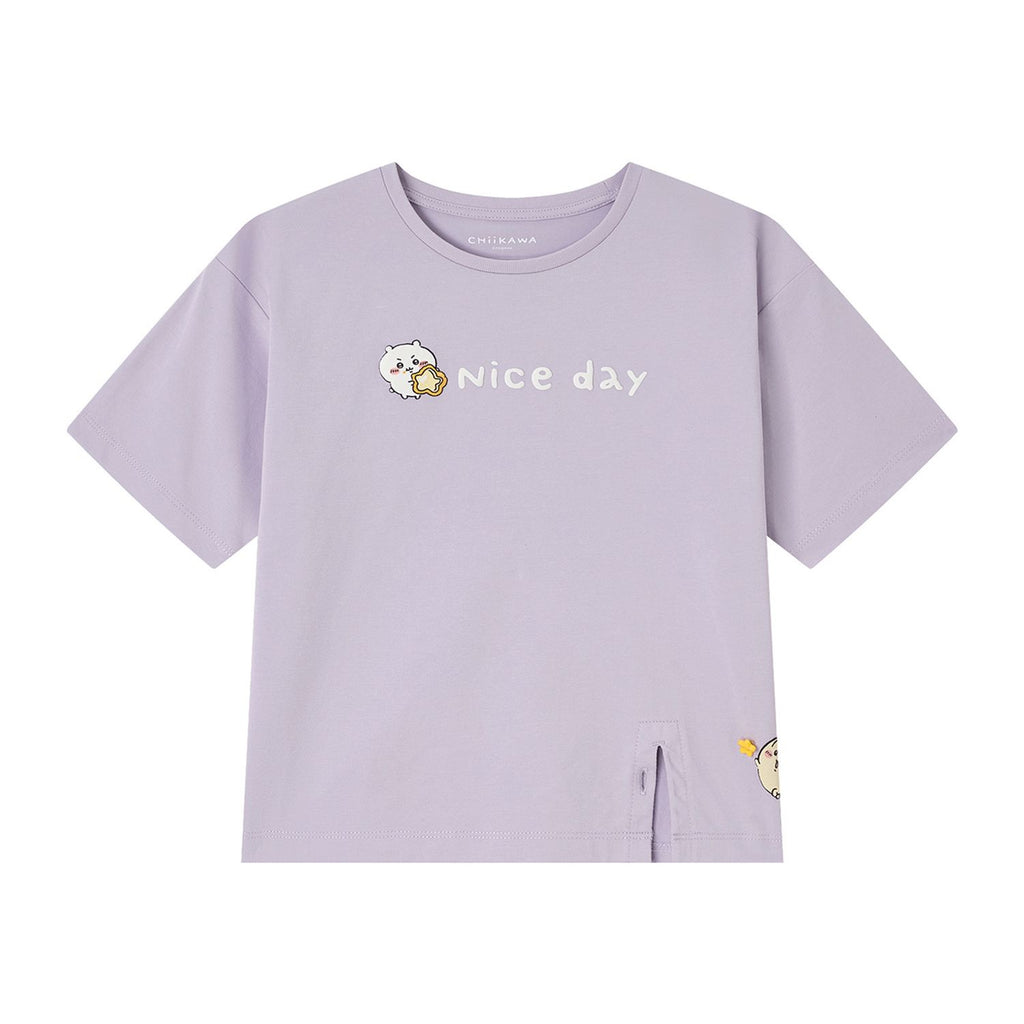 Kid's Chiikawa Orchid Petal Magic Print Tee