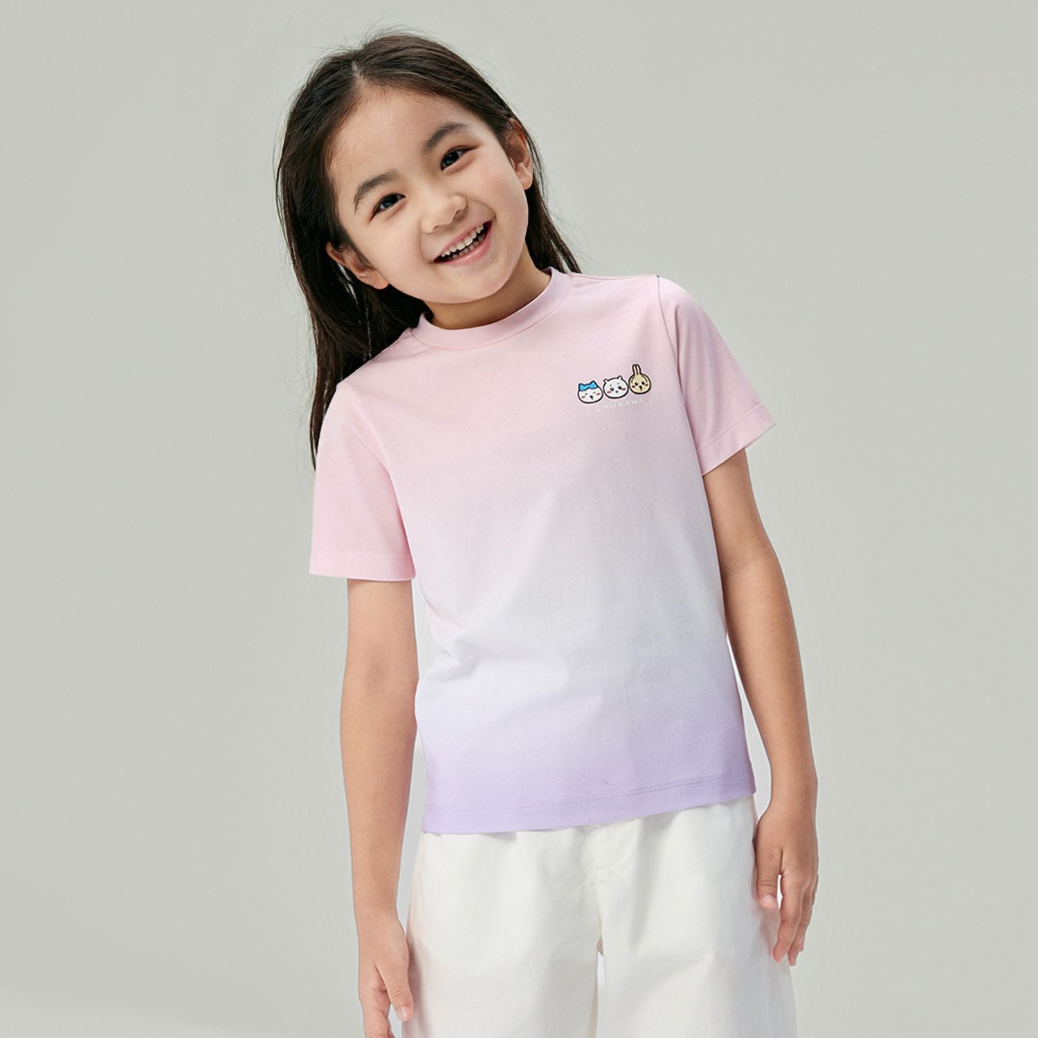 Kid's Chiikawa Pearl Amethyst Striped Graphic Tee