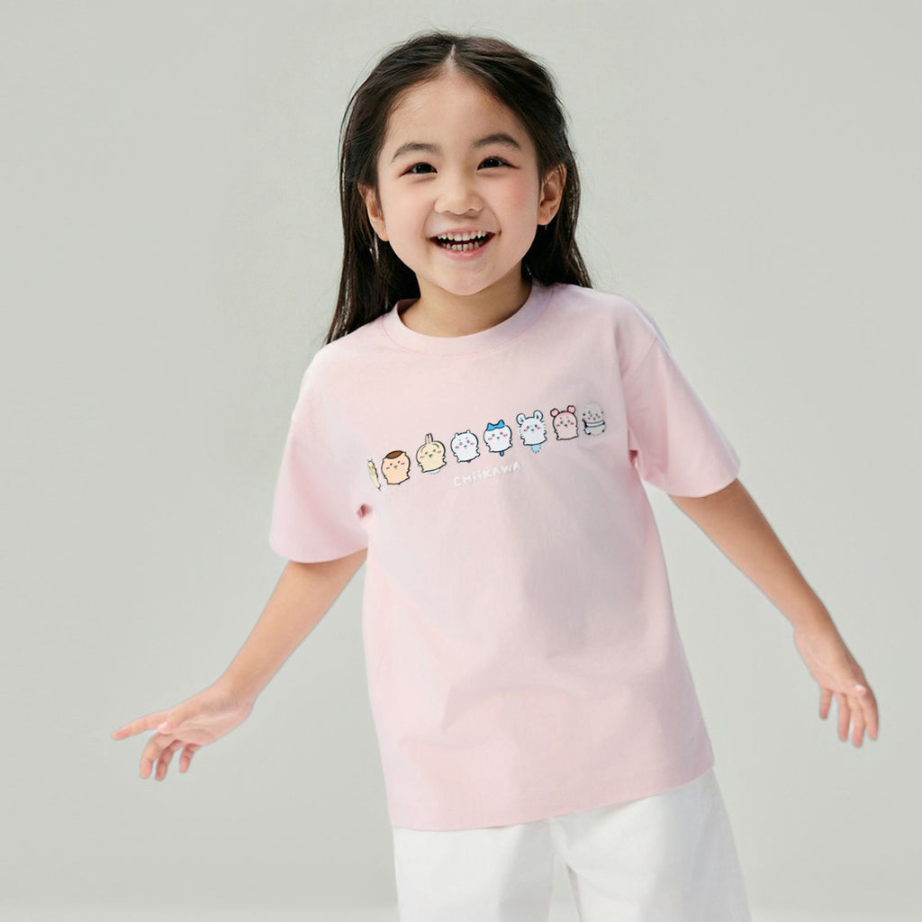 Kid's Chiikawa Pearl Amethyst Crew Neck Relaxed T-Shirt