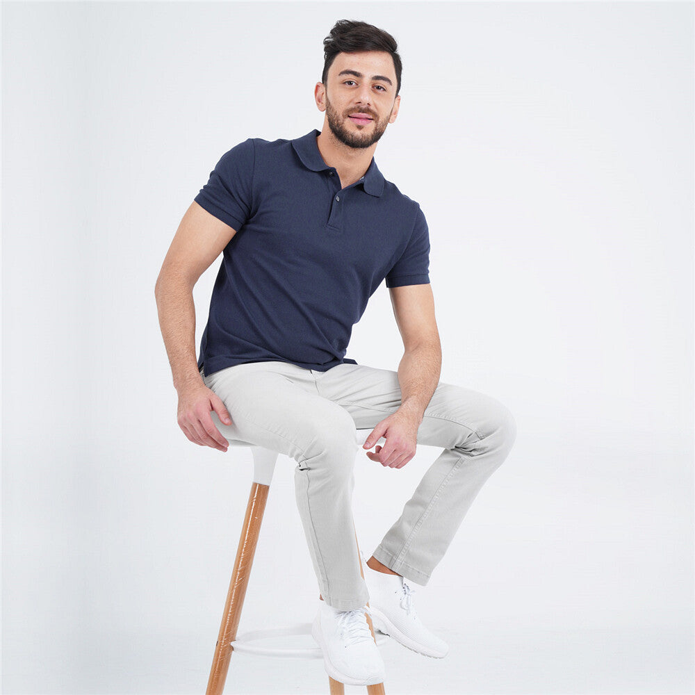 Men Solid Performance Polo