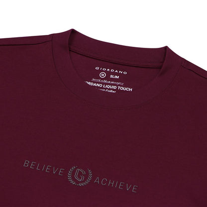 Men's Smart Collar Print Tee | Liquid Touch Comfort