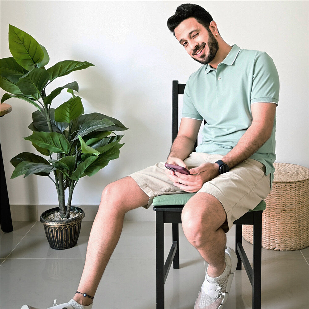 Men's Cotton Solid Polo