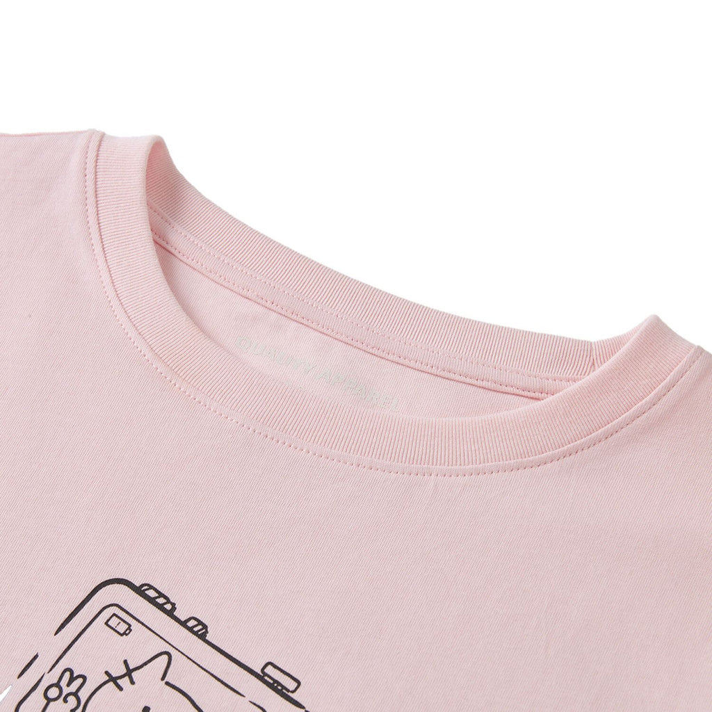 Women Regular Cotton Graphic Crew Tee