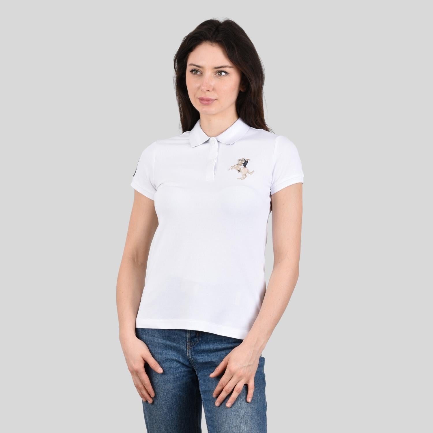 Giordano Women's Napoleon Polo-White
