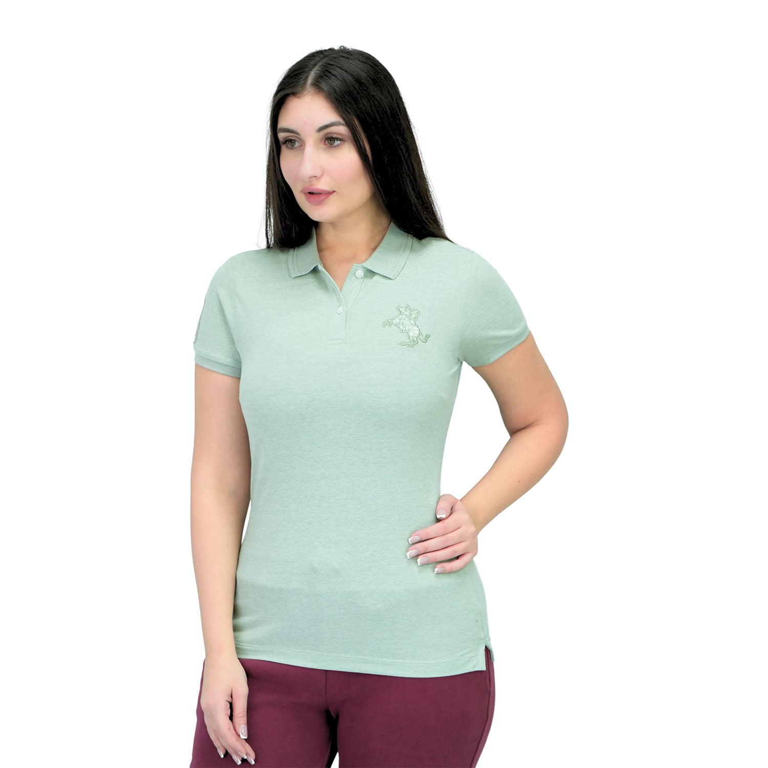 Giordano Women's Napoleon Polo-Green