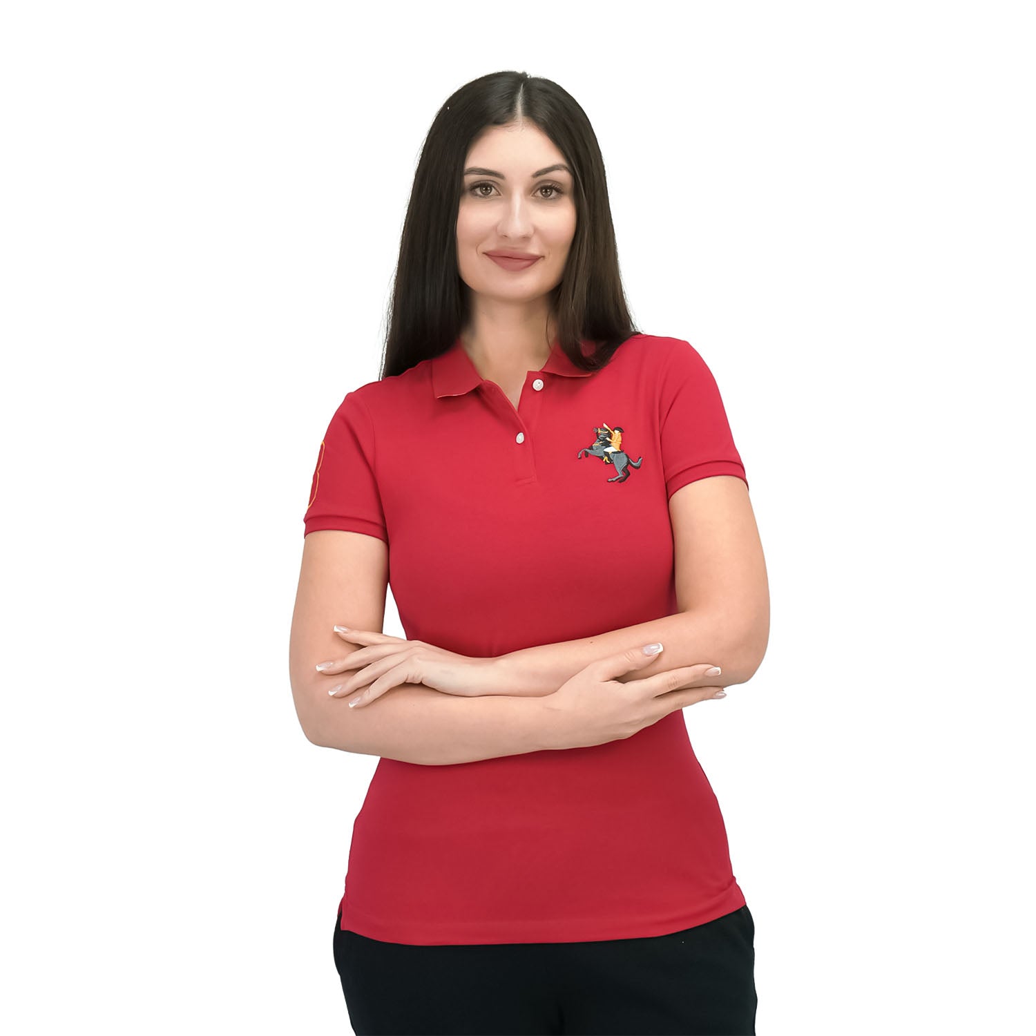 Giordano Women's Napoleon Polo-Red
