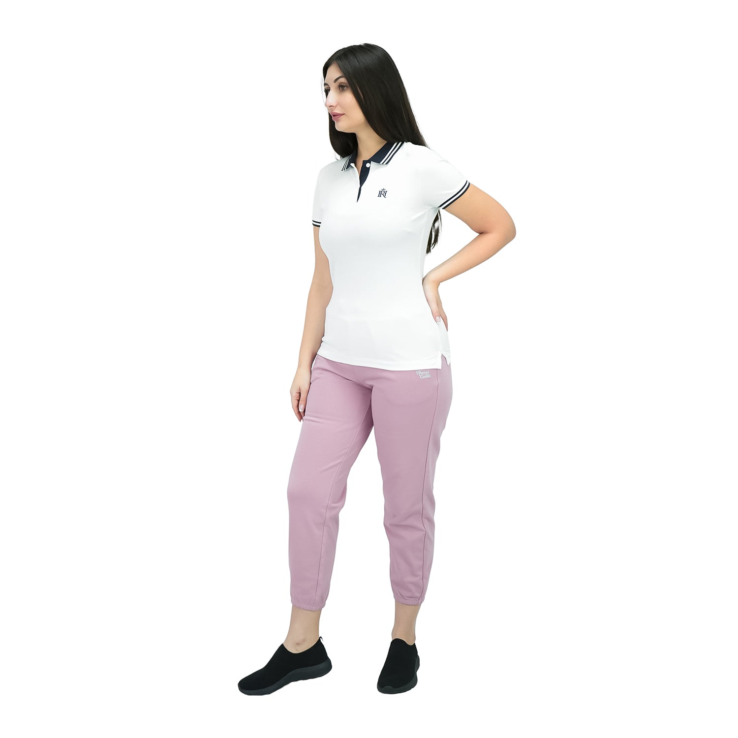 Women's Classic Cotton Polo With Thematic Embroidery