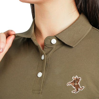 Women's Slim Fit Pique Bold Polo With Embroidery