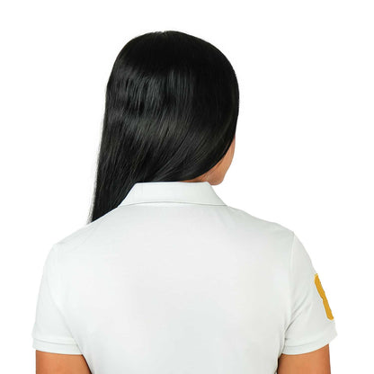 Women's Cotton Lycra 3D Lion Embroidery Polo