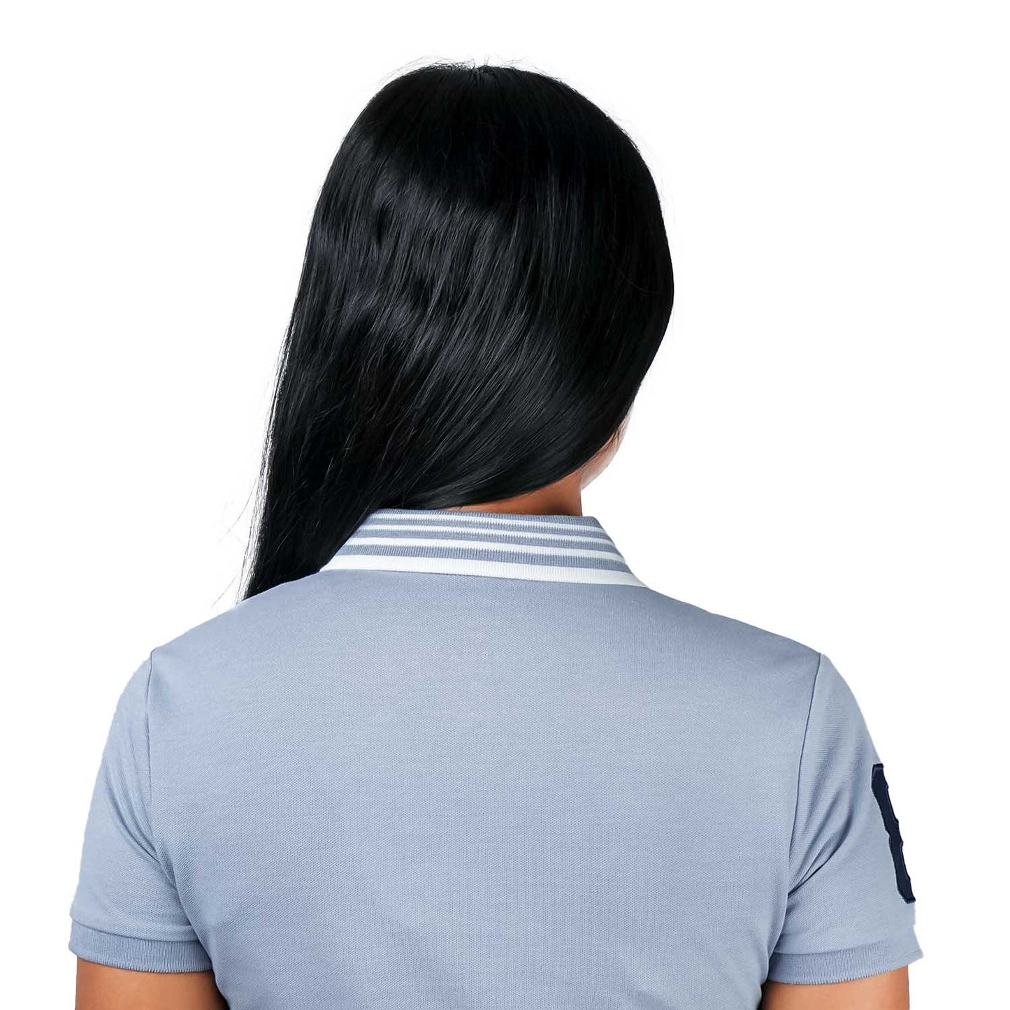 Women's Cotton Lycra 3D Lion Embroidery Polo