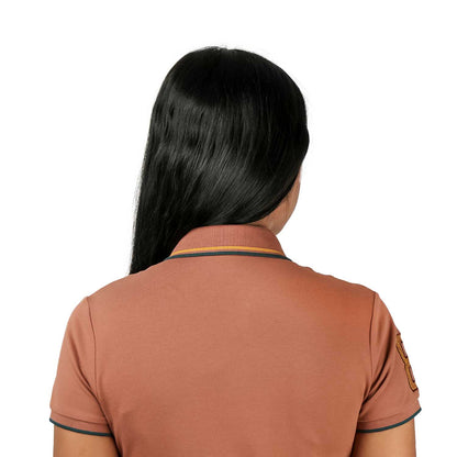 Women's Cotton Lycra 3D Lion Embroidery Polo