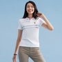 Giordano Women's Cotton Lycra Piqué Bold Polo-Multicolor