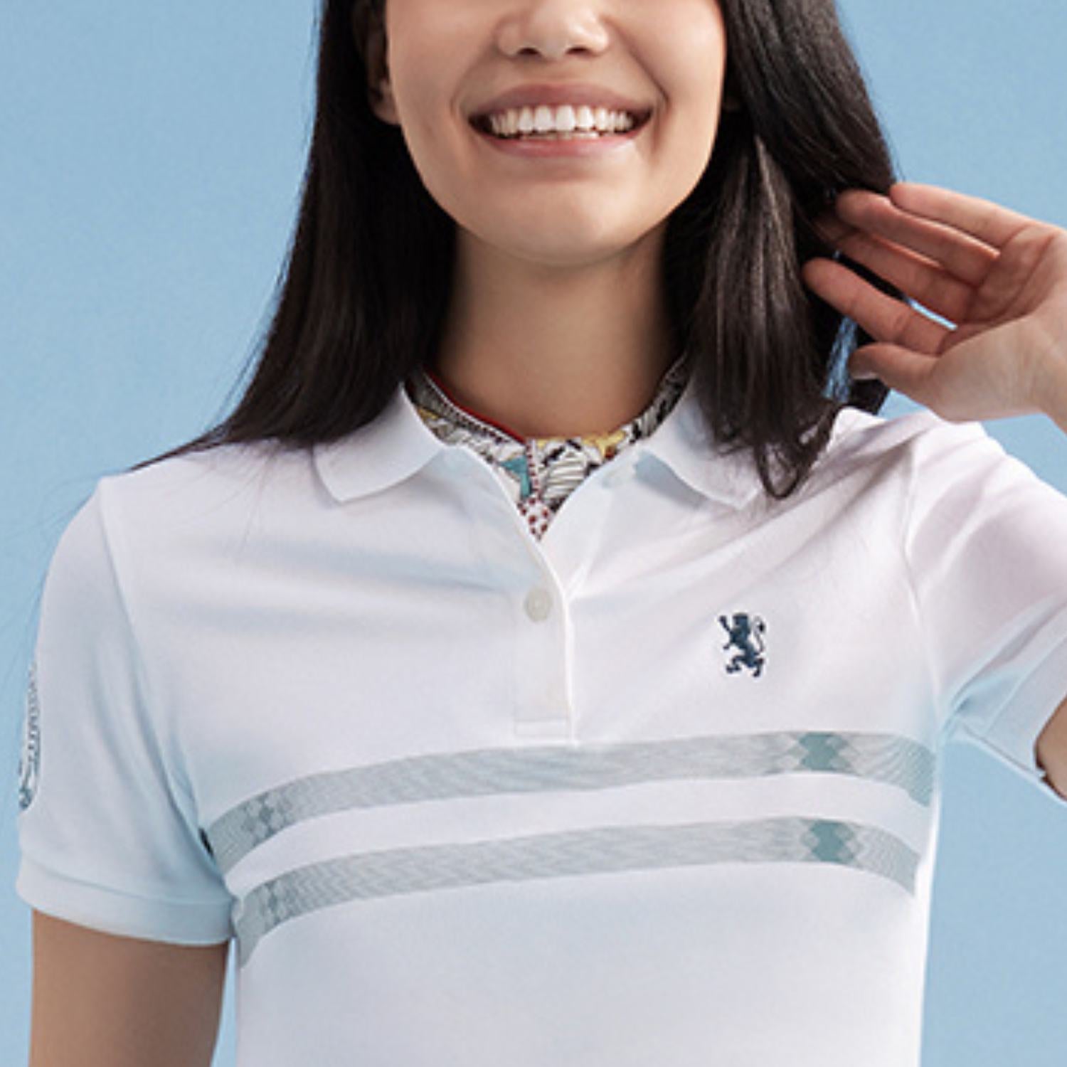 Women's Cotton Lycra Piqué Bold Polo