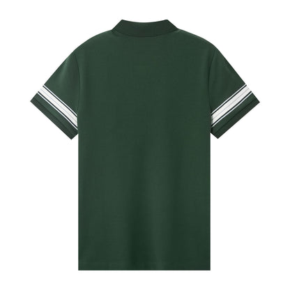 Women's Bold Embroidery Cotton Pique Polo - Slim Fit, Short Sleeve