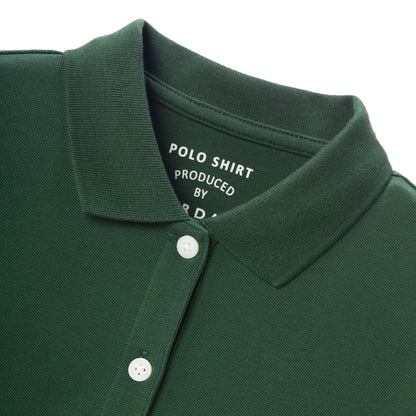 Women's Bold Embroidery Cotton Pique Polo - Slim Fit, Short Sleeve
