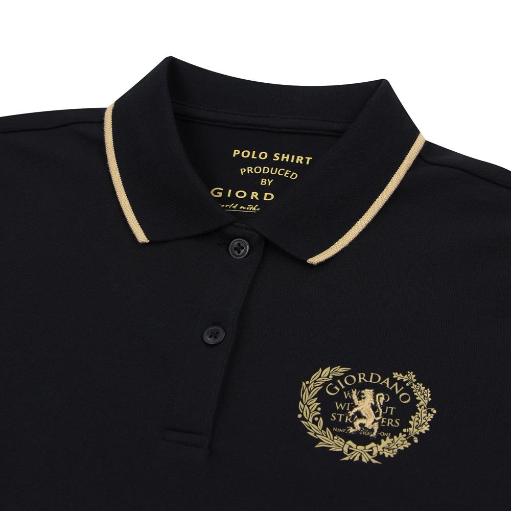 Women’S Slim Fit Cotton Lycra Embroidered Polo