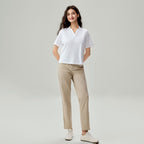 Women Boyfriend Liquid Cotton Polo Shirt