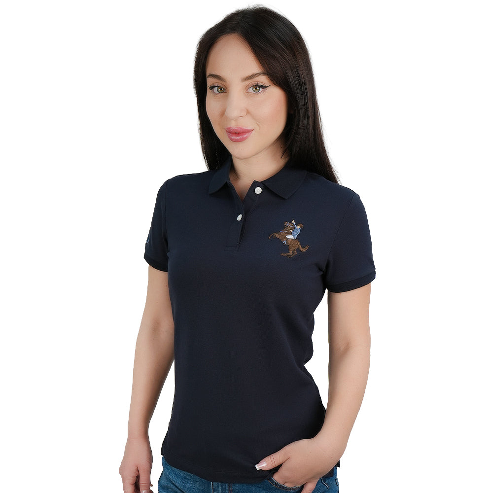 Women's Slim Fit Embroidered Napoleon Polo