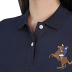 Women's Slim Fit Embroidered Napoleon Polo
