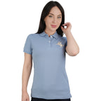 Women's Slim Fit Embroidered Napoleon Polo