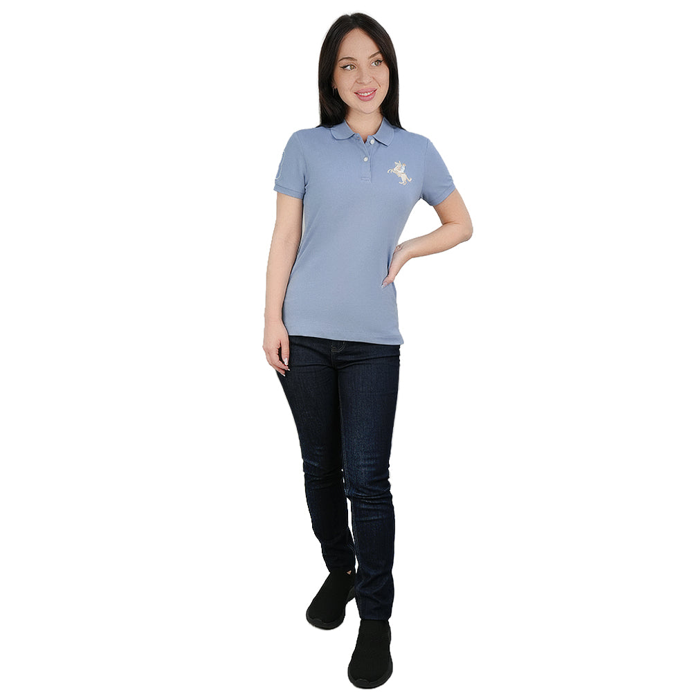 Women's Slim Fit Embroidered Napoleon Polo