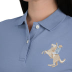 Women's Slim Fit Embroidered Napoleon Polo