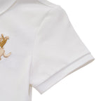 Women's Slim Fit Embroidered Napoleon Polo