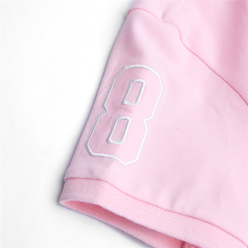 Women’S Slim Pique Polo With 3D Lion Embroidery