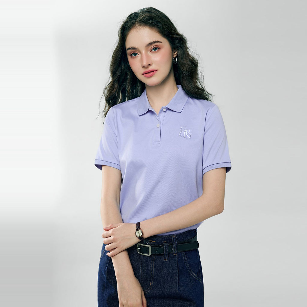 Women’s Embroidered Cotton Liquid Touch Polo
