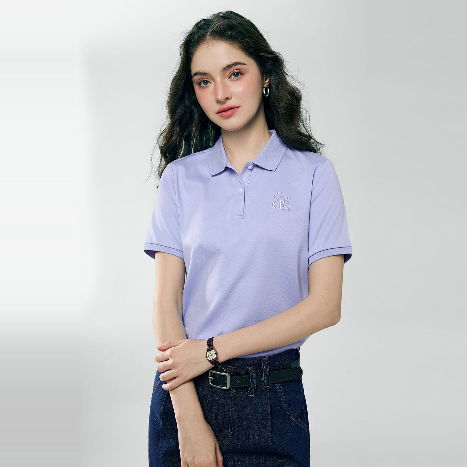 Women’s Embroidered Cotton Liquid Touch Polo