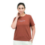 Giordano Women's Print Tee-Brown