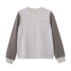 Giordano Women's Boyfriend Fit Sweatshirt: Soft Comfort & Stylish Embroidery-White