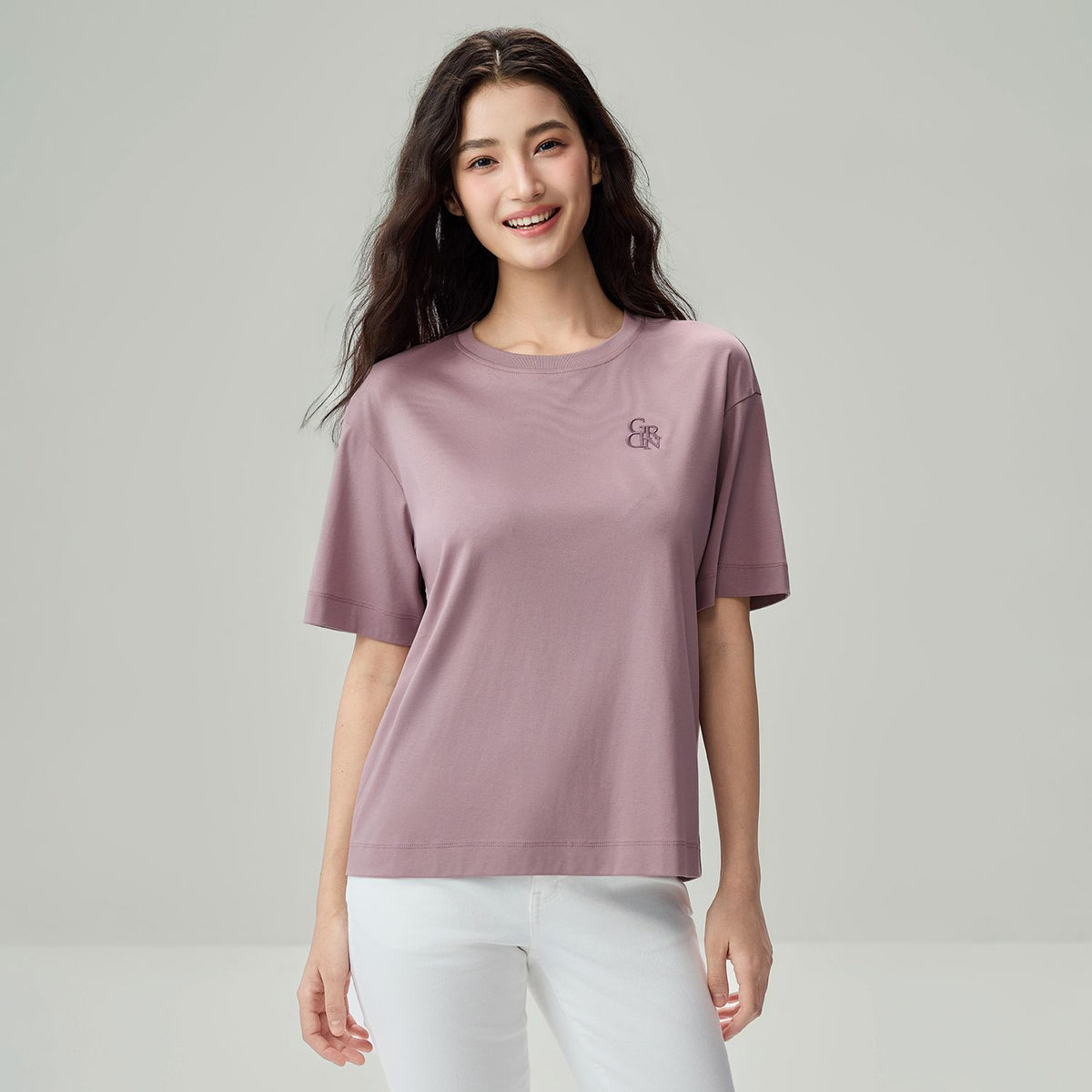 Women’s Embroidered Cotton Liquid Touch Tee
