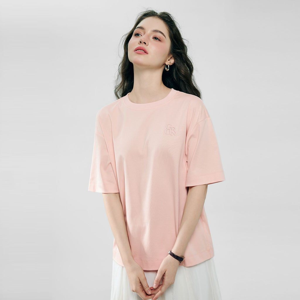 Women’s Embroidered Cotton Liquid Touch Tee