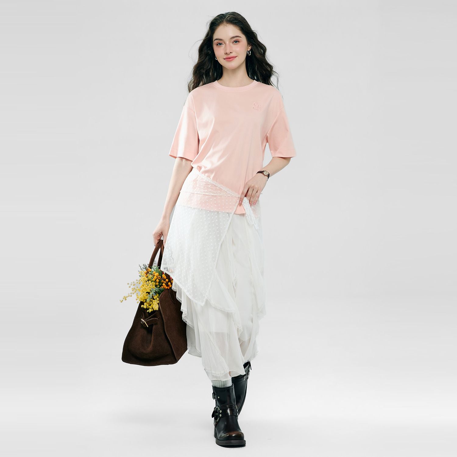 Women’s Embroidered Cotton Liquid Touch Tee