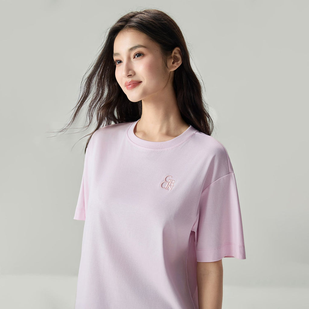 Women’s Embroidered Cotton Liquid Touch Tee