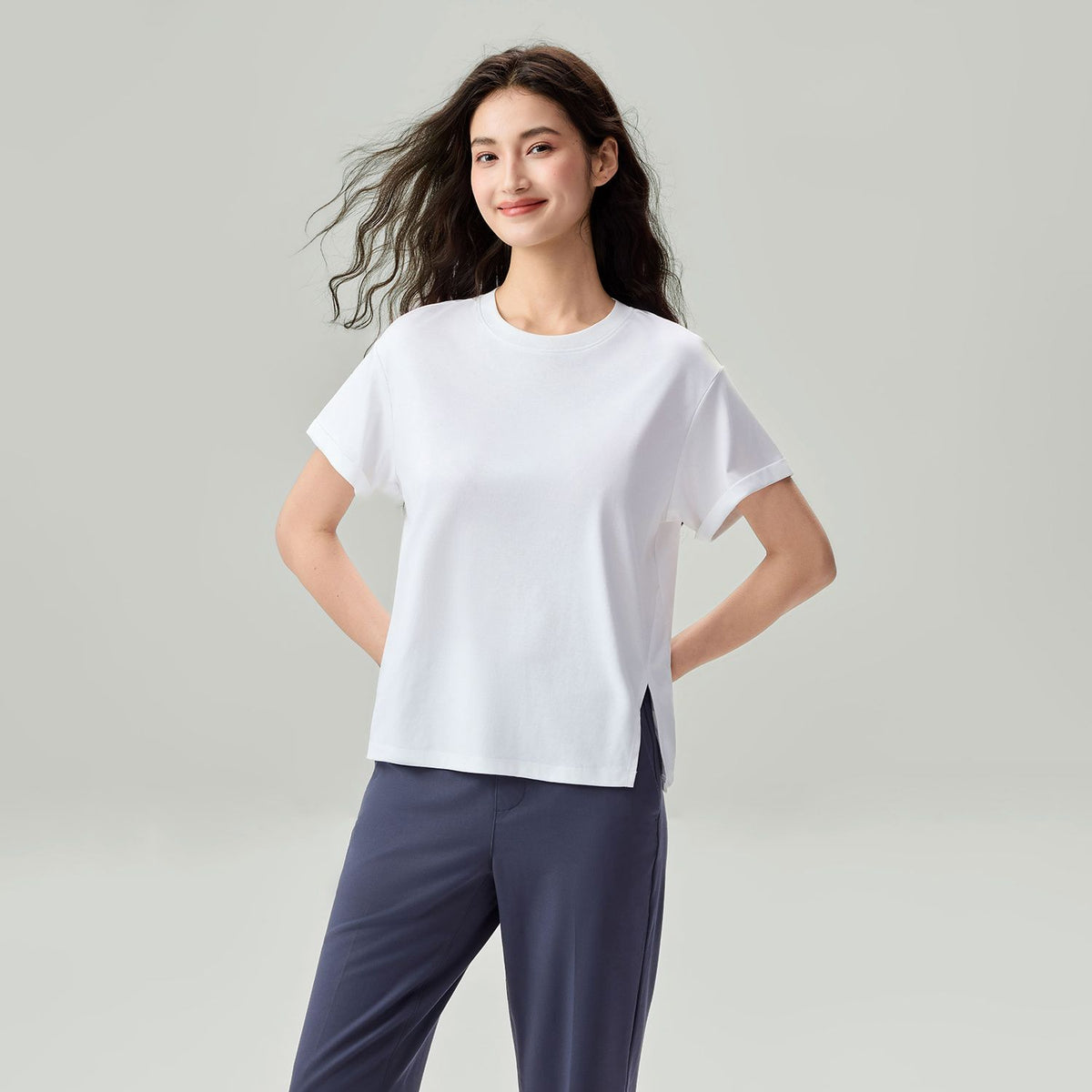 Women's Boyfriend Liquid Touch Side Slit Tee