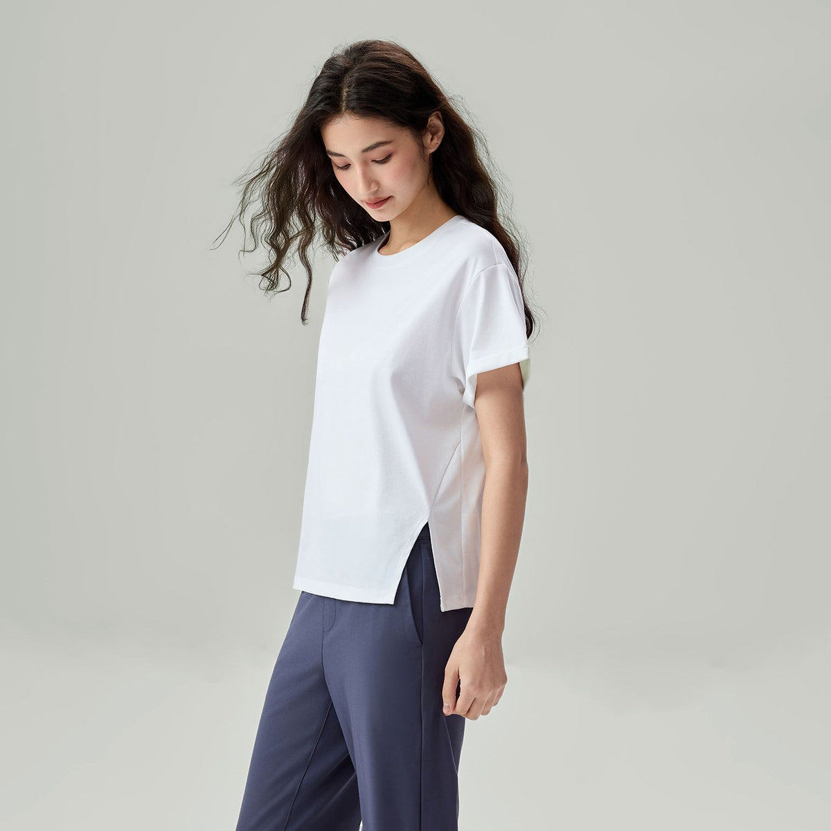 Women's Boyfriend Liquid Touch Side Slit Tee